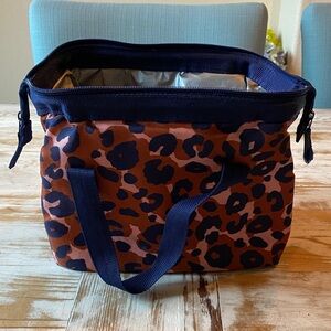 Leopard Print Insulated Lunch Tote